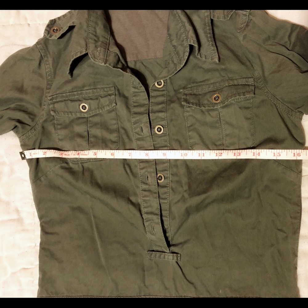 free people army green dress size 0 - Picture 3 of 5